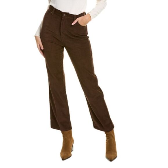 Bardot Booty- Cord High Waist Pant in chocolate - Picture 1 of 16